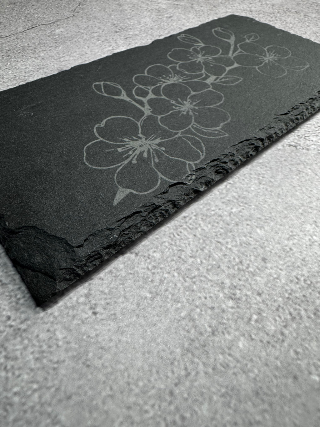 Slate Serving Plate- Cherry Blossom