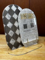 Pearl Checkered QR Business Stand