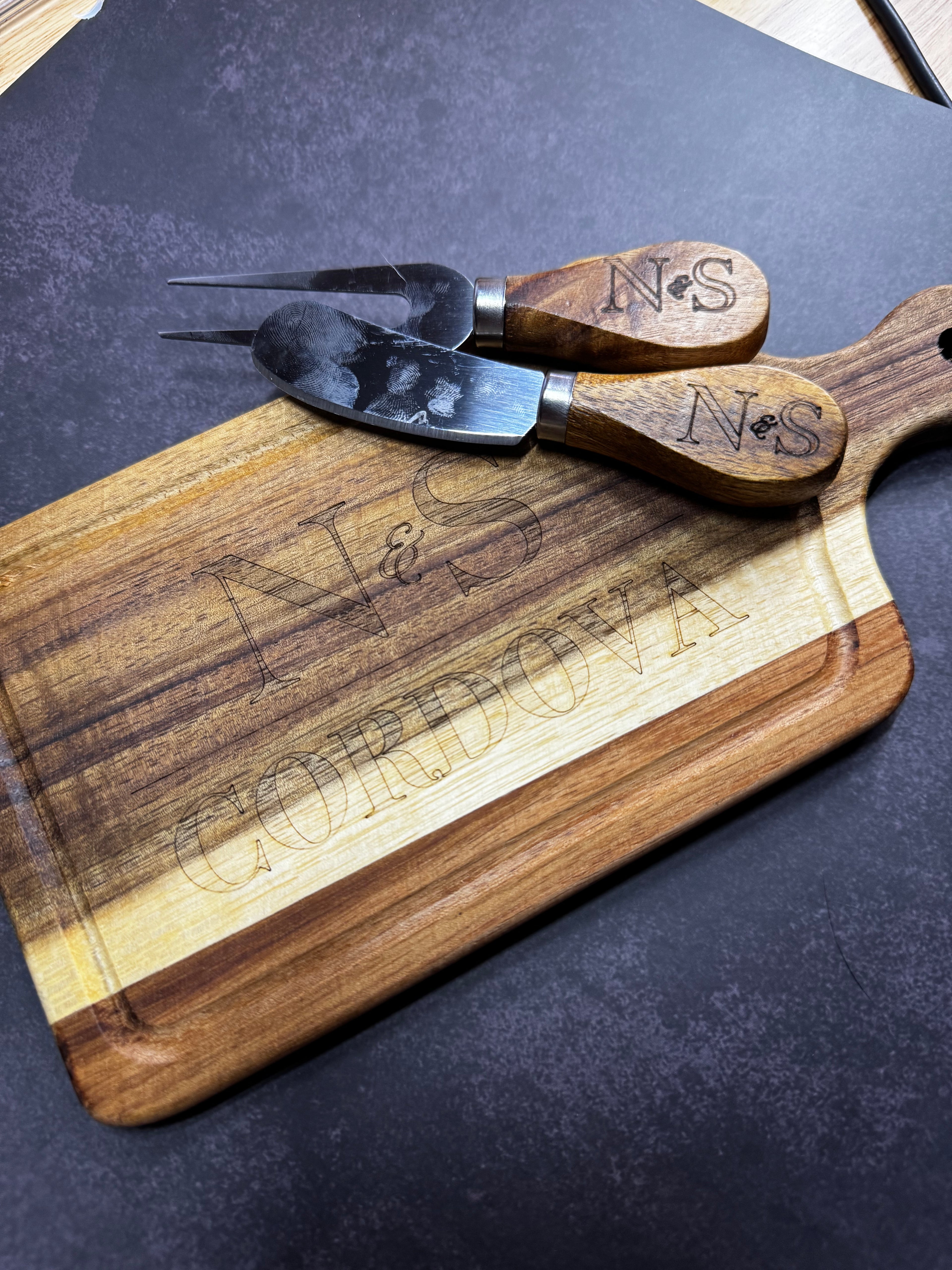 Rectangle Serving Board Gift Set
