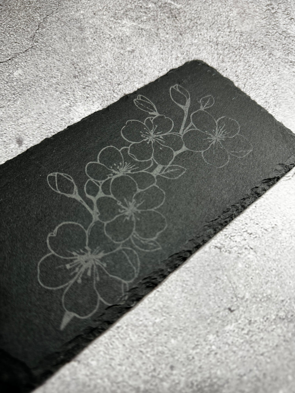 Slate Serving Plate- Cherry Blossom