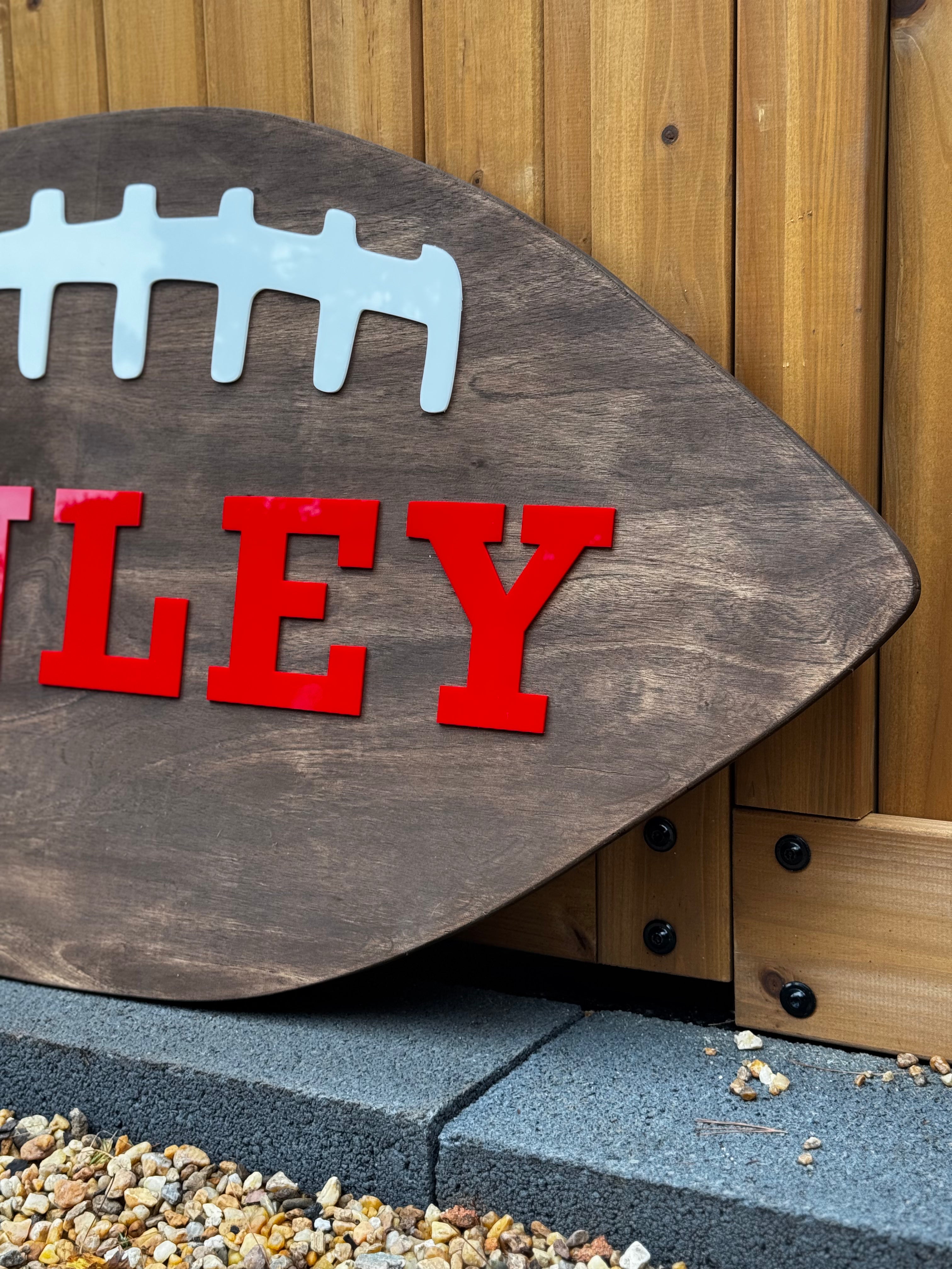 Wall Decor Sign- Football Theme