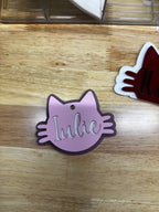 Acrylic Key Chain- Cat theme w/ name