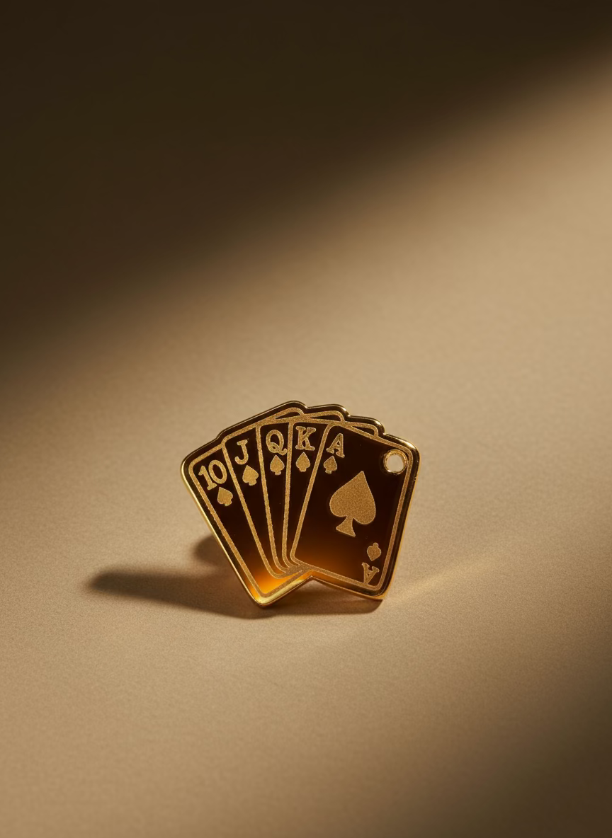 Royal Flush Keychain